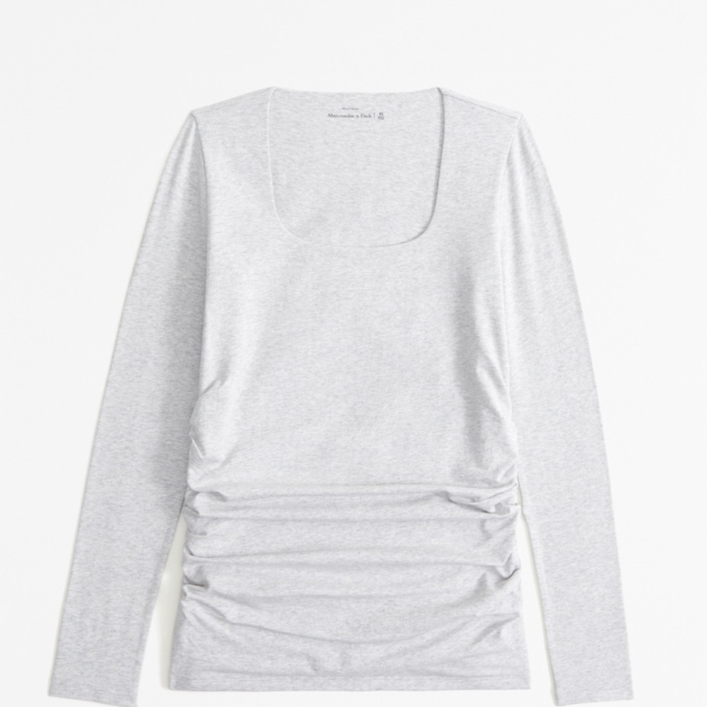 Maternity- Abercrombie & Fitch Gray Long Sleeve Top - Super Soft
